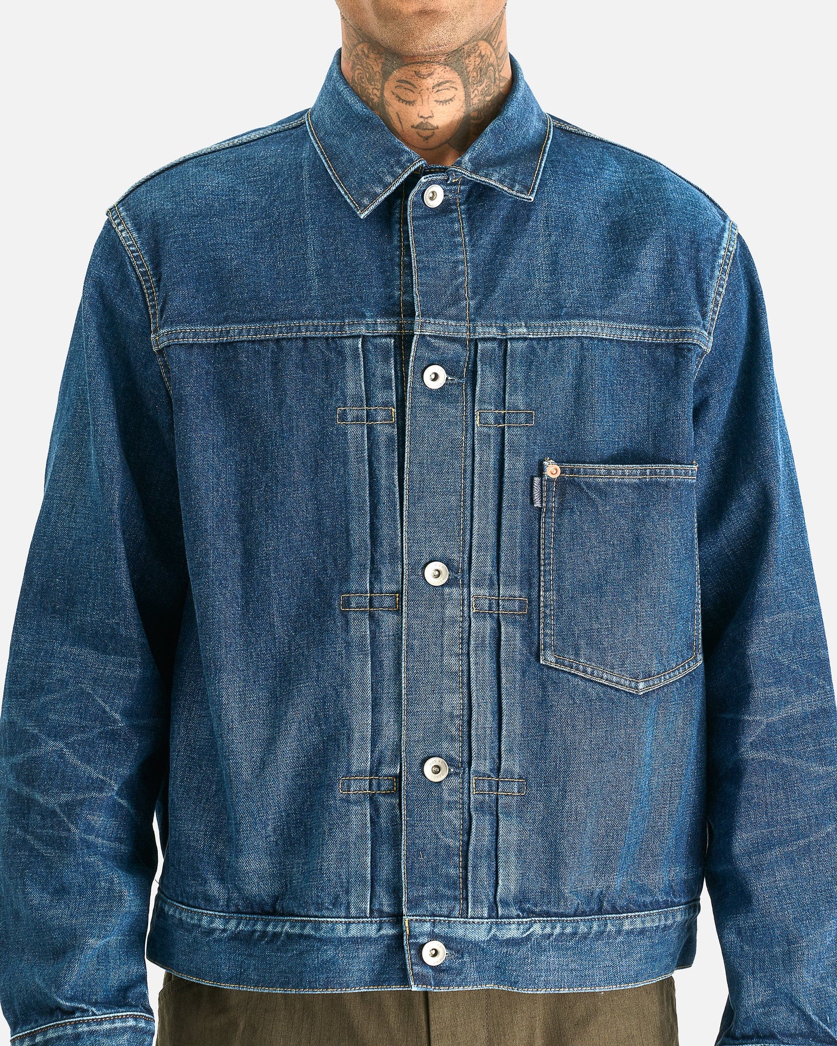 Sacai Men's Jackets BEYONDEXX Denim Jacket in Blue