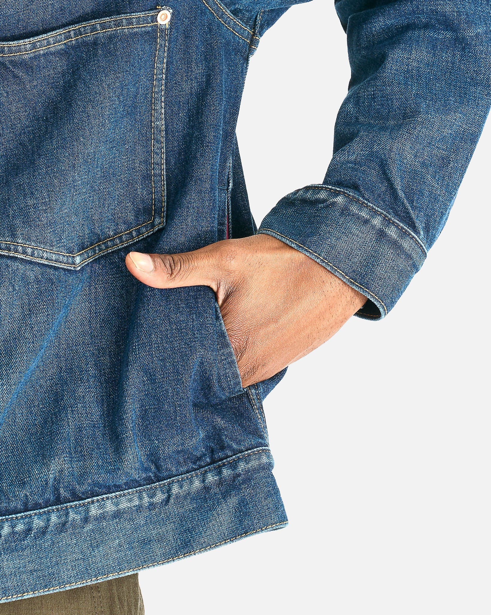 Sacai Men's Jackets BEYONDEXX Denim Jacket in Blue