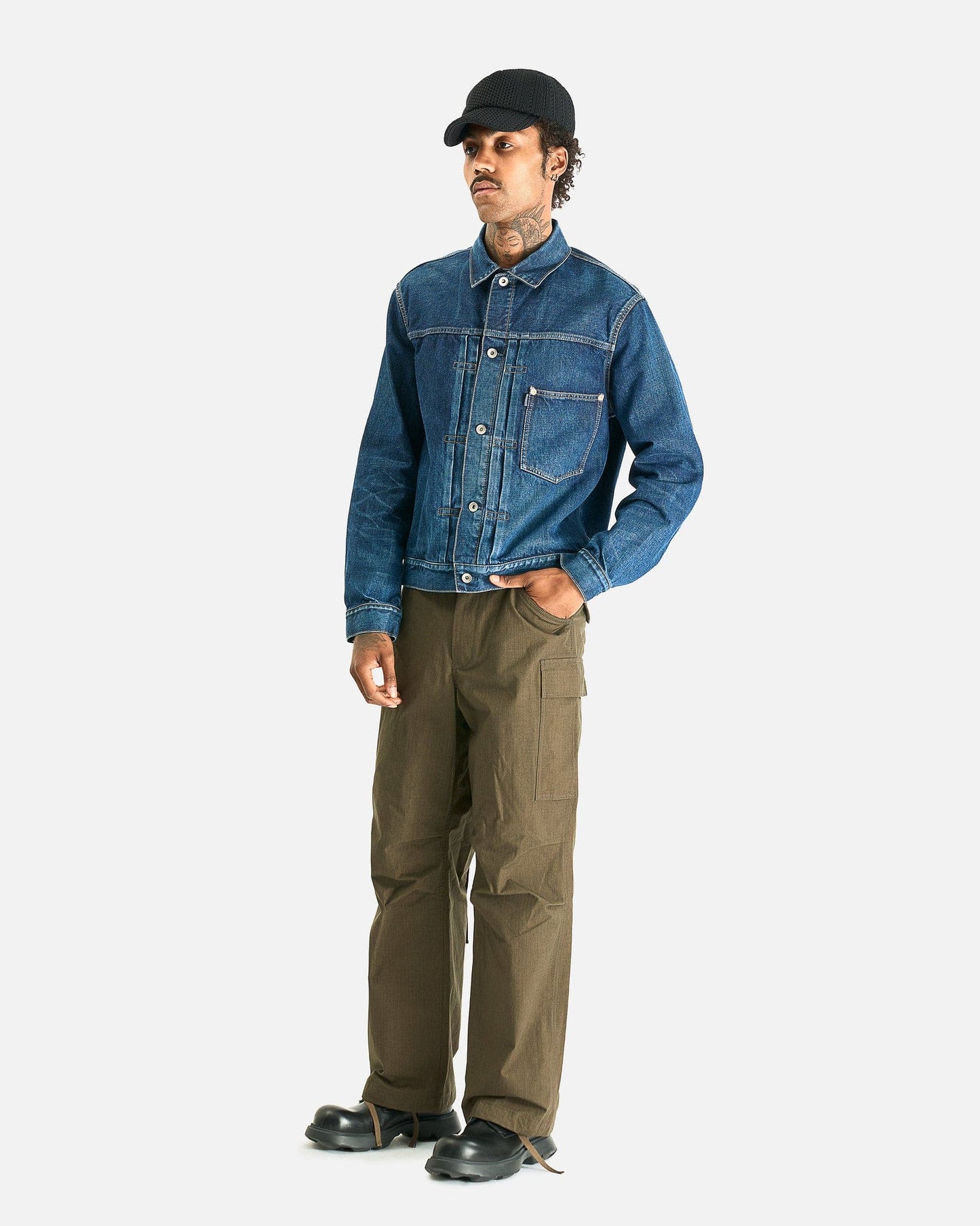 Sacai Men's Jackets BEYONDEXX Denim Jacket in Blue