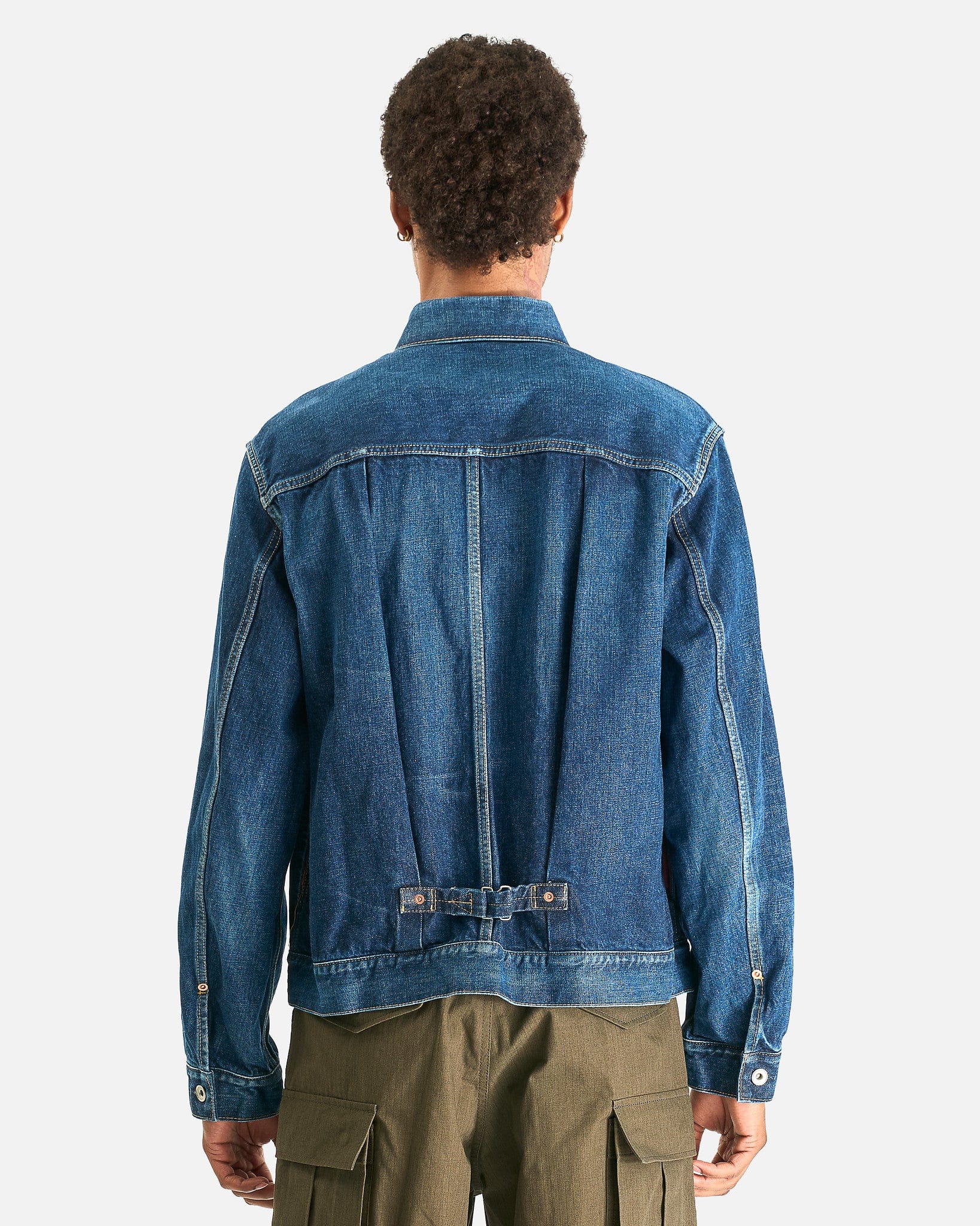 Sacai Men's Jackets BEYONDEXX Denim Jacket in Blue