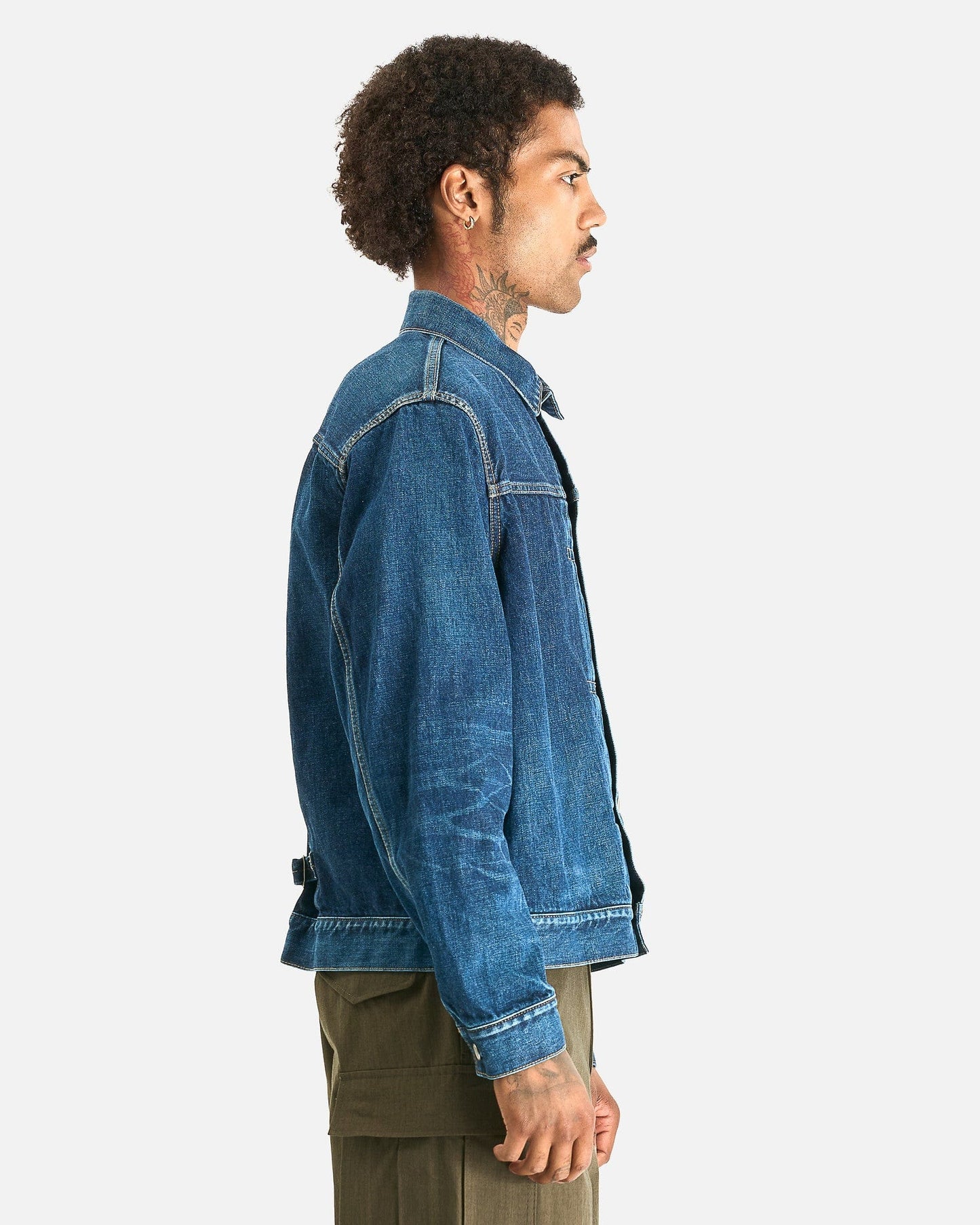 Sacai Men's Jackets BEYONDEXX Denim Jacket in Blue