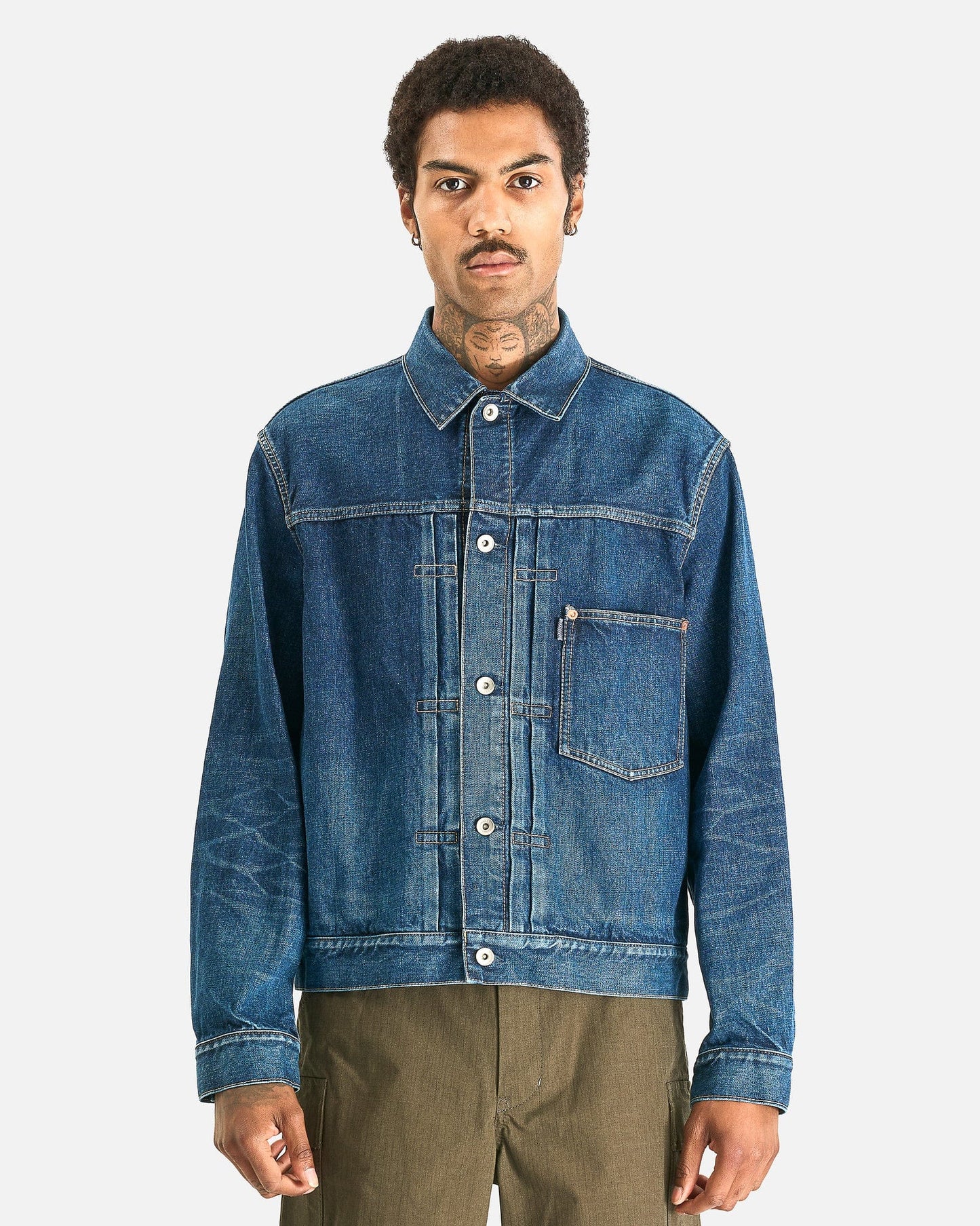 Sacai Men's Jackets BEYONDEXX Denim Jacket in Blue