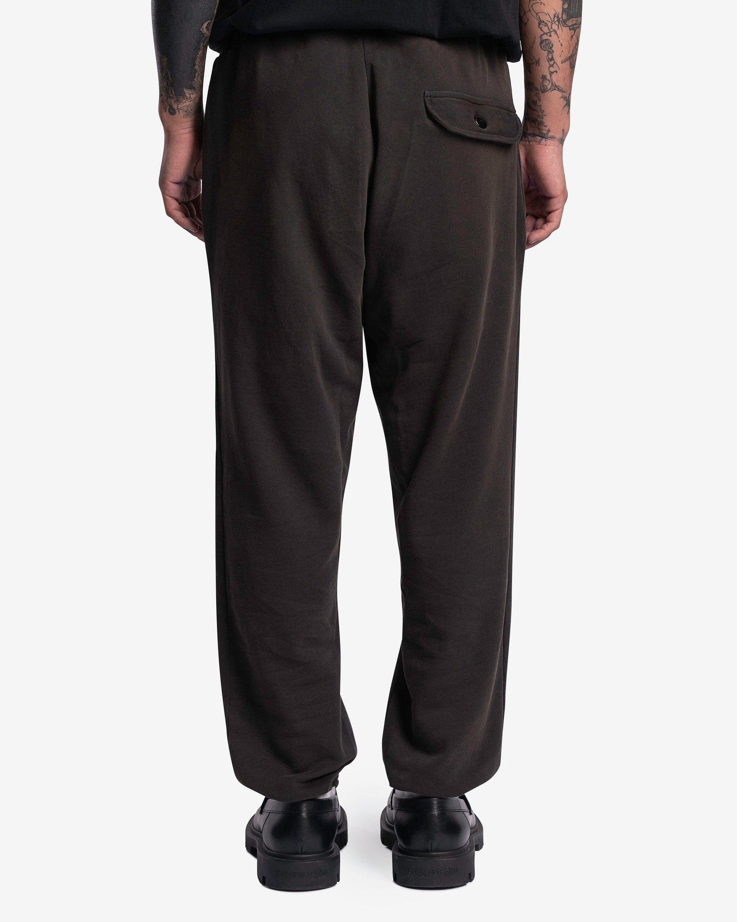 Willy Chavarria Men's Pants Big Daddy Sweatpants in Black Clay