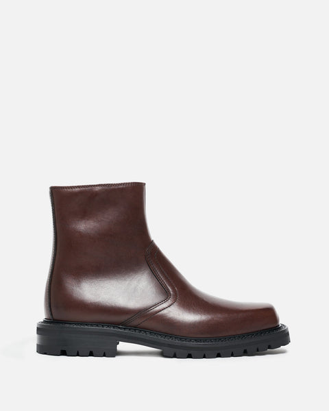 biker-lug-sole-zipped-boot-in-  display picture 3
