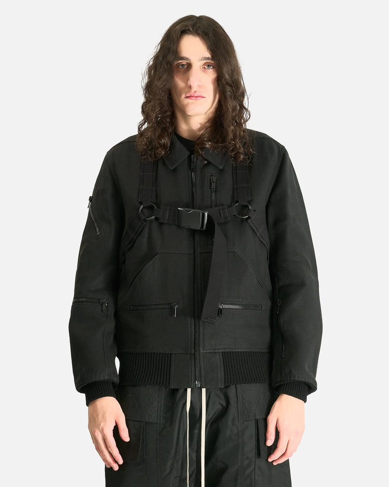 Rick Owens Men's Jackets Blixa Bomber in Black