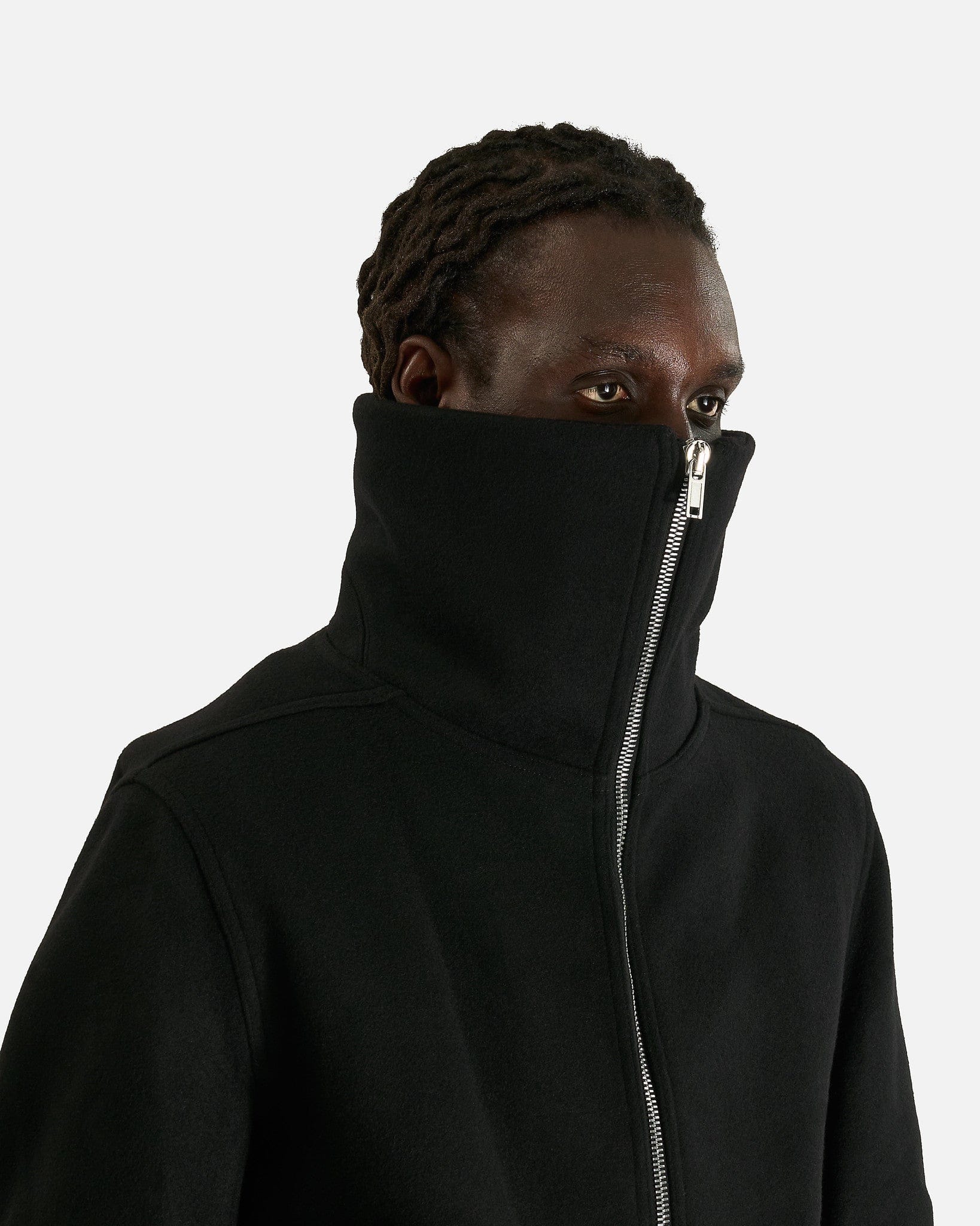 Rick Owens Men's Jackets Blixa Dracucollar in Black