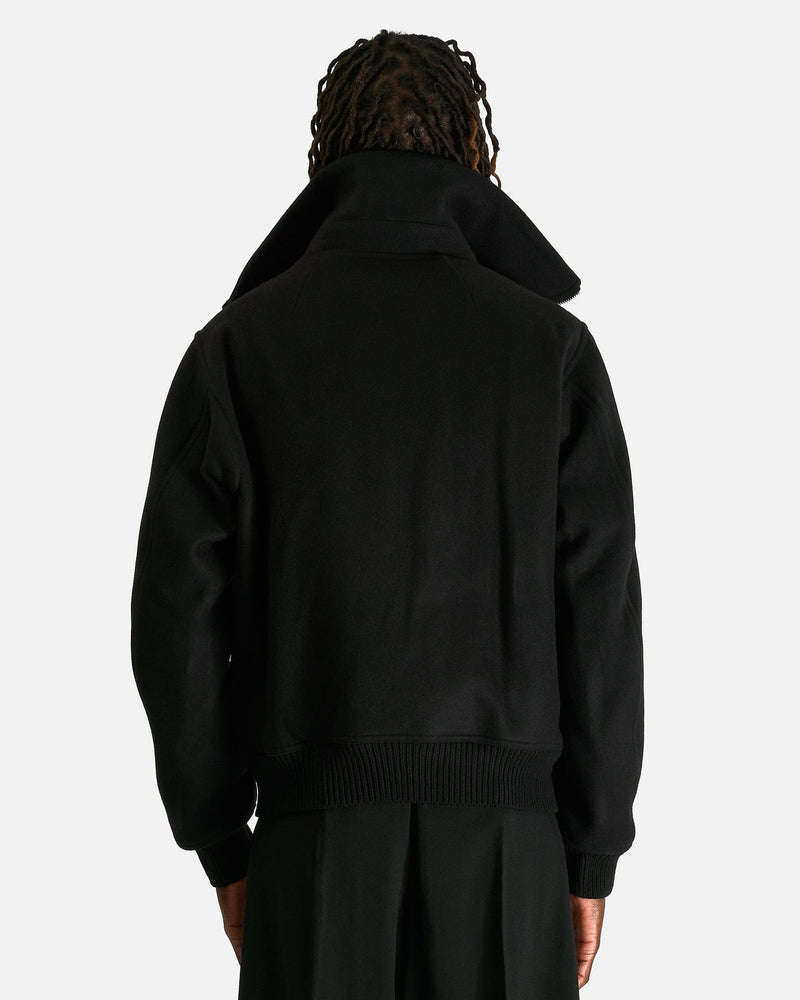 Rick Owens Men's Jackets Blixa Dracucollar in Black