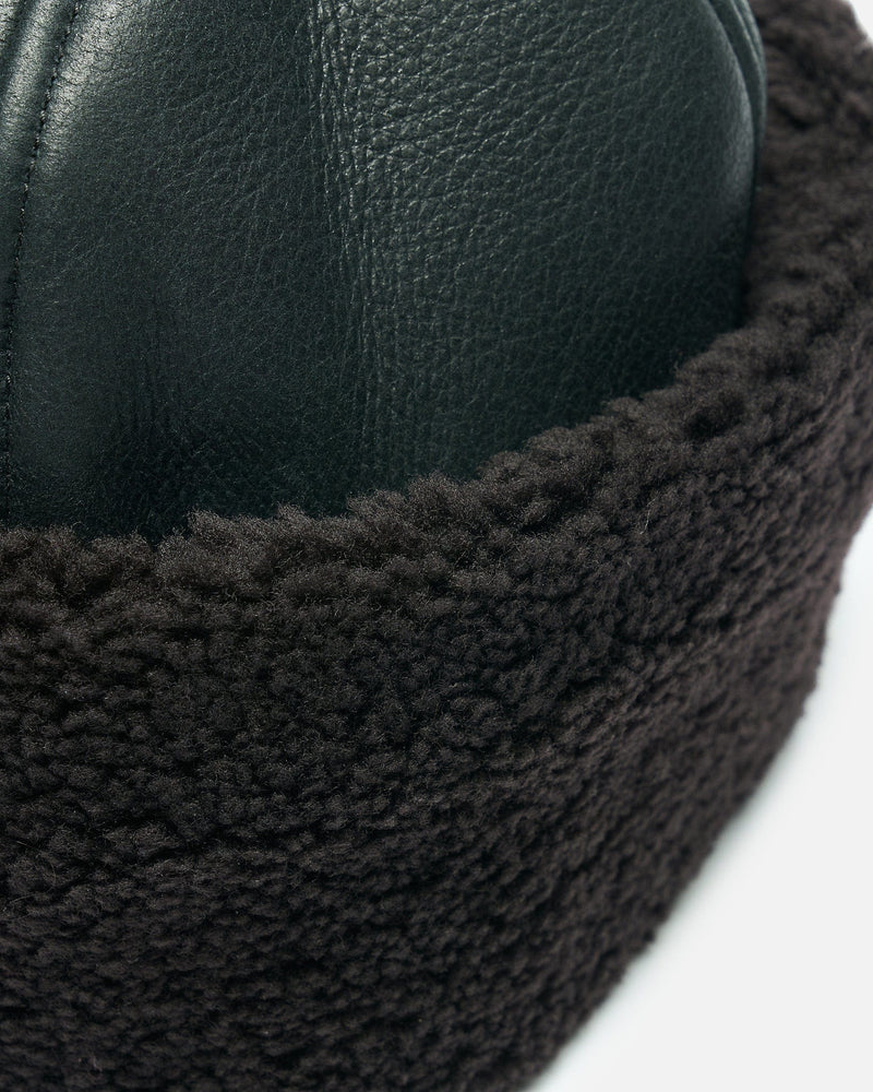 Our Legacy Men's Hats Blizzard Hat in Dark Brown Aviator Shearling