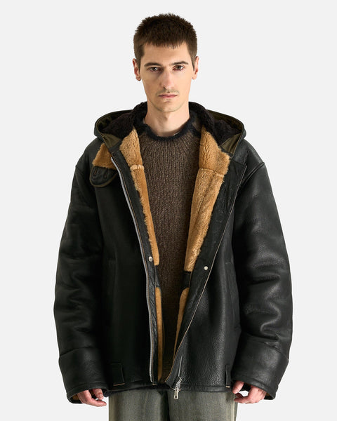 Blizzard Jacket in Natural Aviator Shearling – SVRN