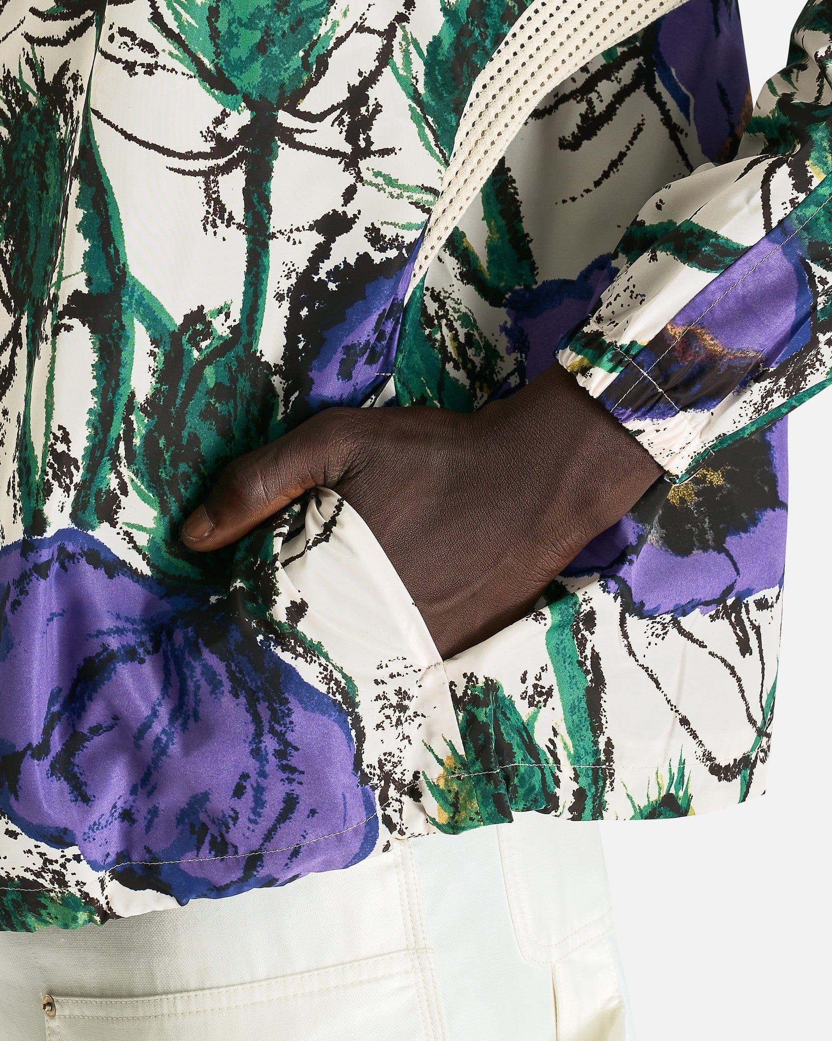 Wales Bonner Men's Jackets Bloom Anorak in Poppy Purple