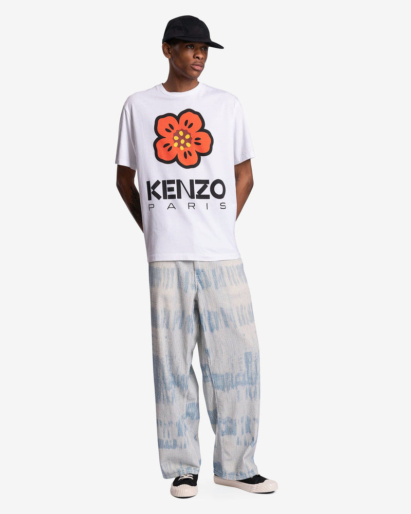  Kenzo Women's White Black Logo Short Sleeve T-Shirt (M