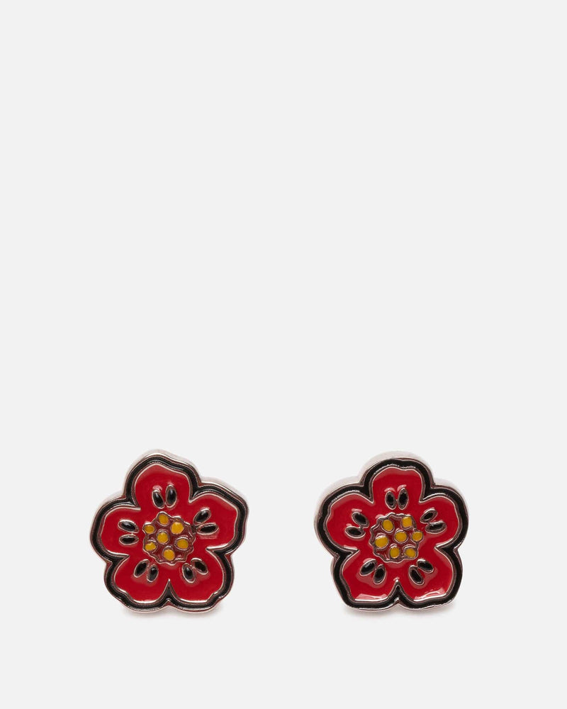 KENZO Jewelry O/S Boke Flower Earrings in Red