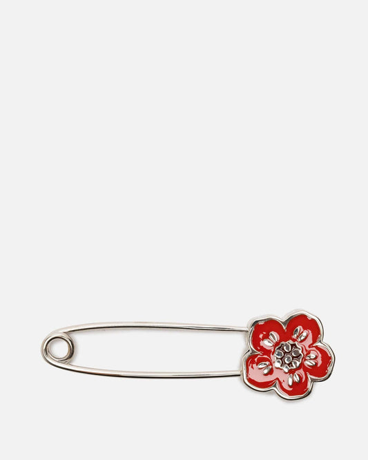 KENZO Jewelry Boke Flower Pin in Red
