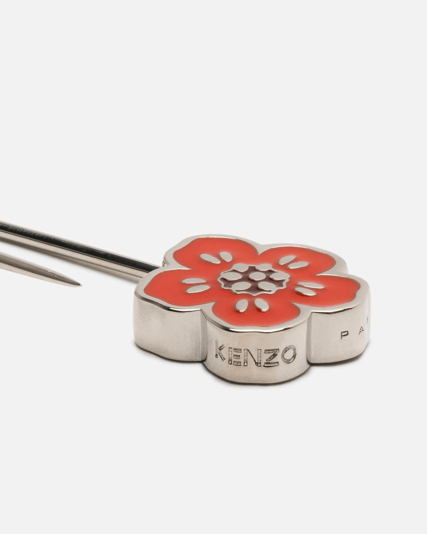 KENZO Jewelry Boke Flower Pin in Red