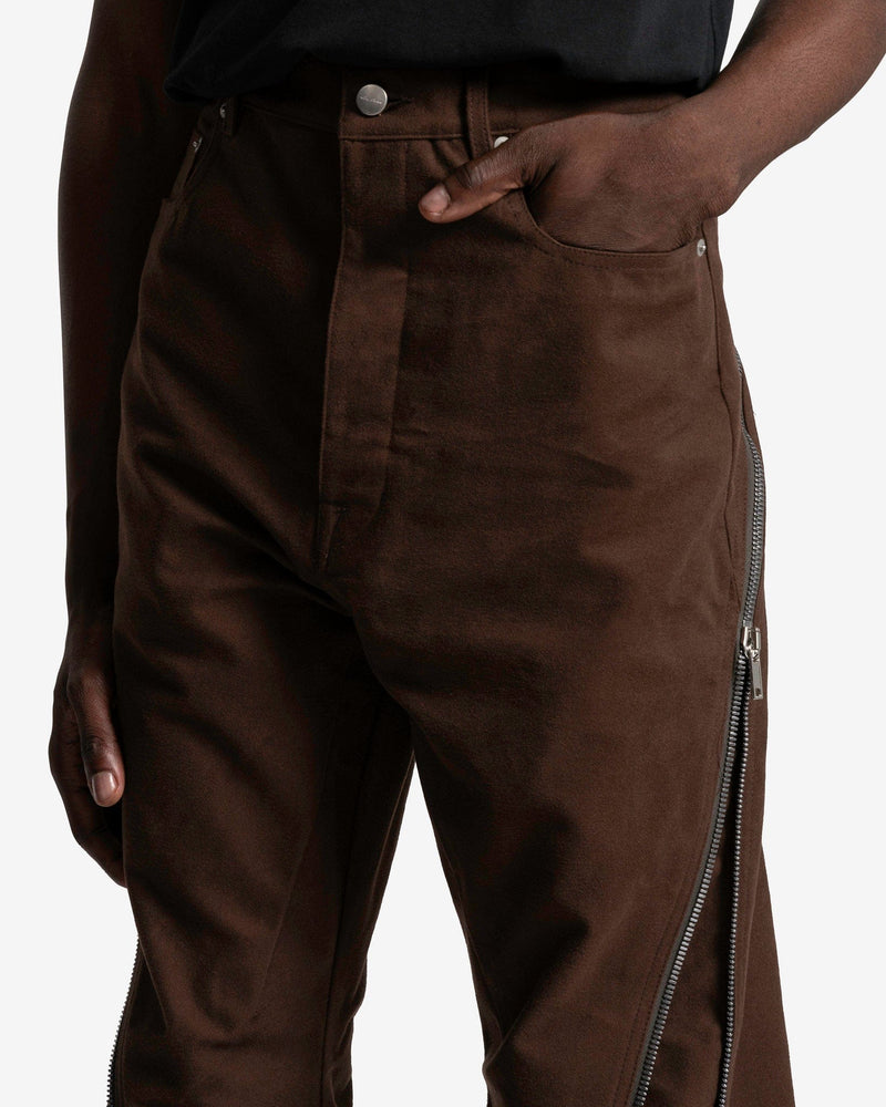 Rick Owens Men's Pants Bolan Banana in Brown