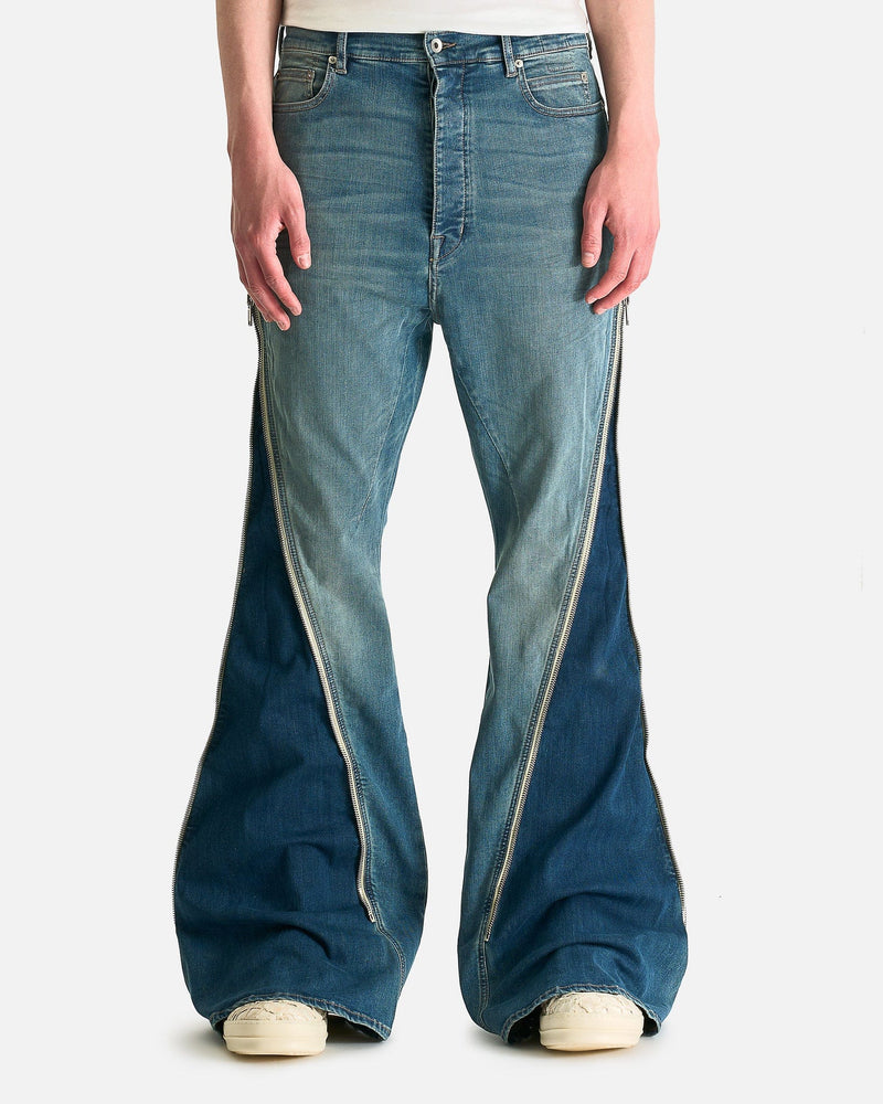 Rick Owens DRKSHDW Men's Pants Bolan Banana in Washed Indigo