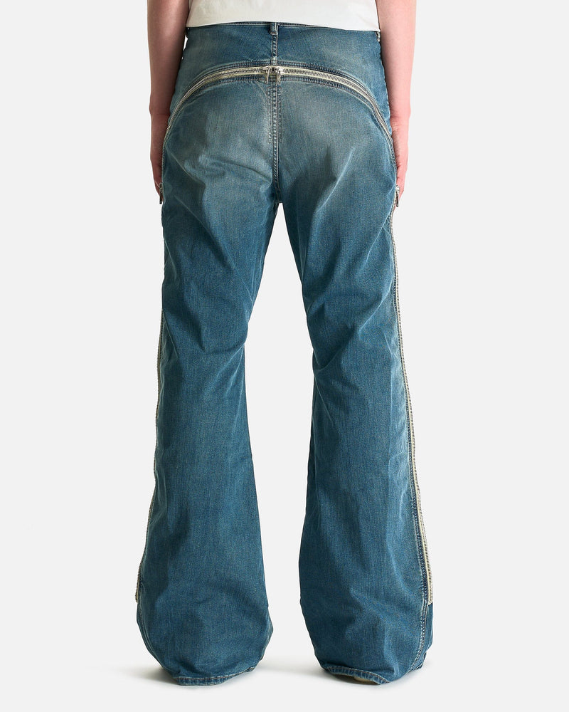 Rick Owens DRKSHDW Men's Pants Bolan Banana in Washed Indigo