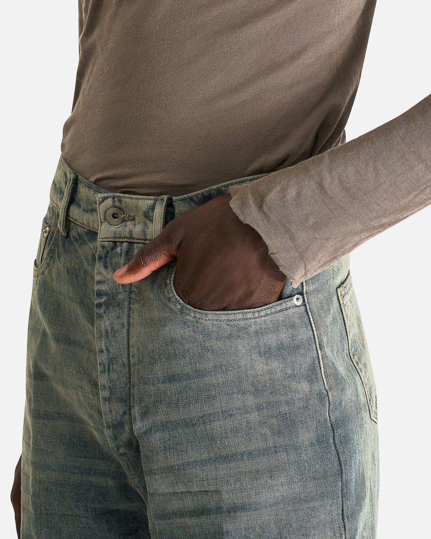 Rick Owens Men's Pants Bolans in Dirty Hustler