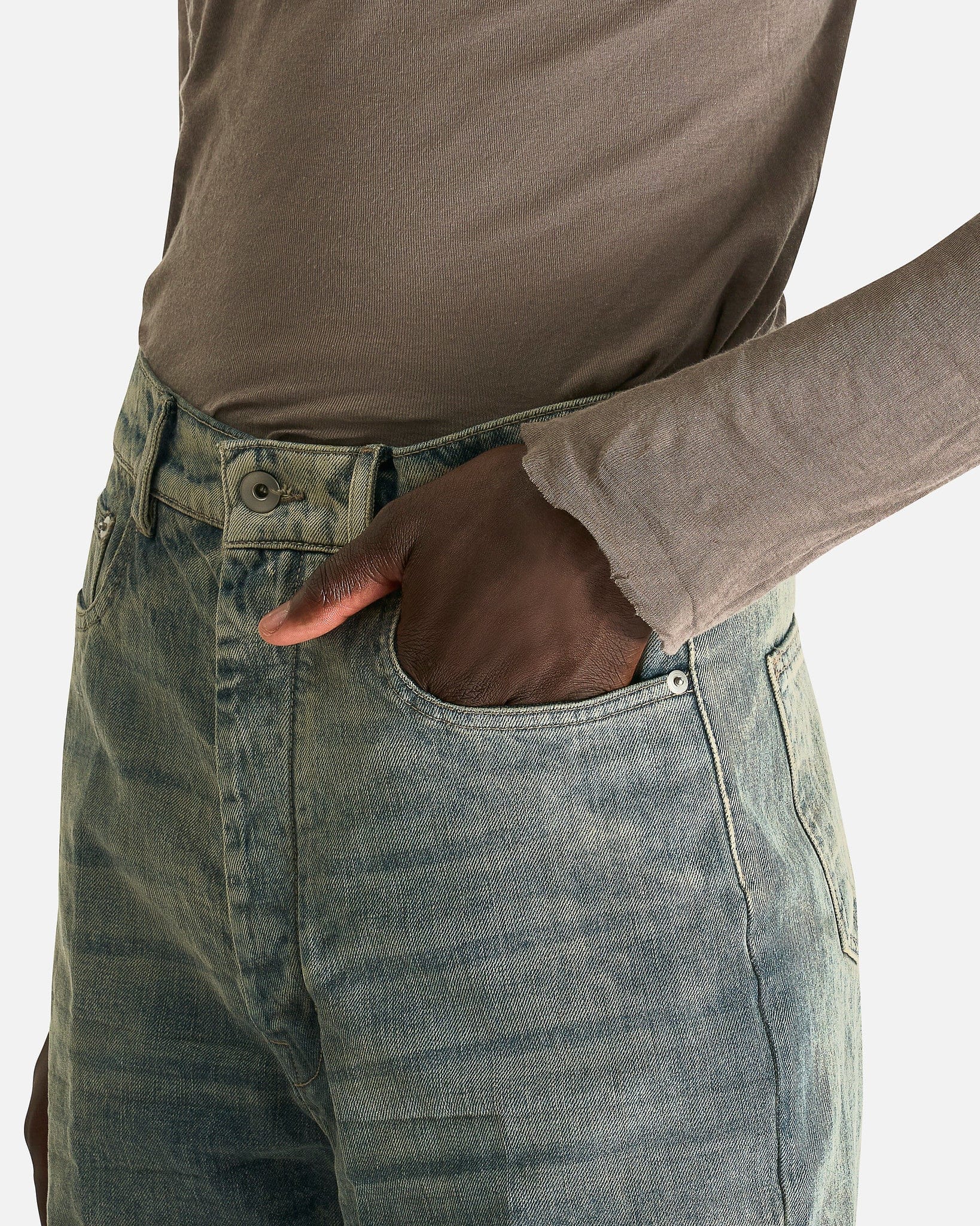 Rick Owens Men's Pants Bolans in Dirty Hustler