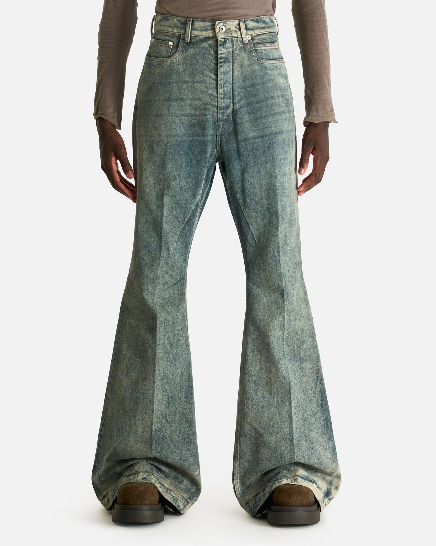 Rick Owens Men's Pants Bolans in Dirty Hustler