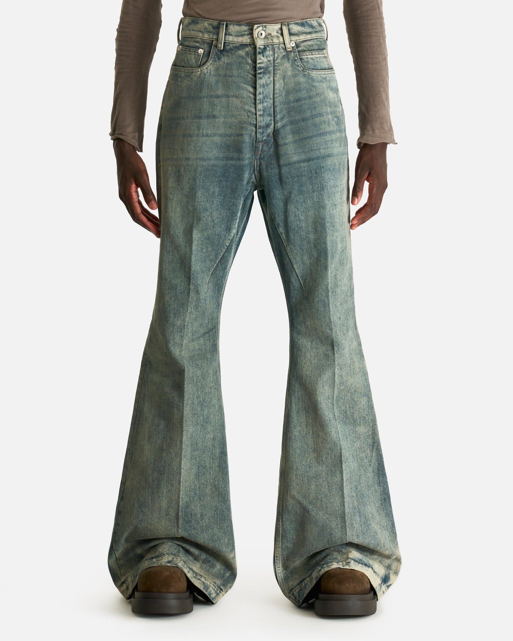 Rick Owens Men's Pants Bolans in Dirty Hustler