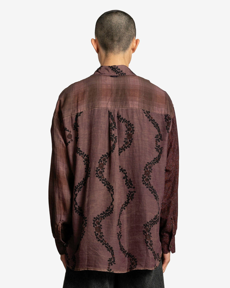 Our Legacy Men's Shirts Borrowed Shirt in Antique Wallpaper Print