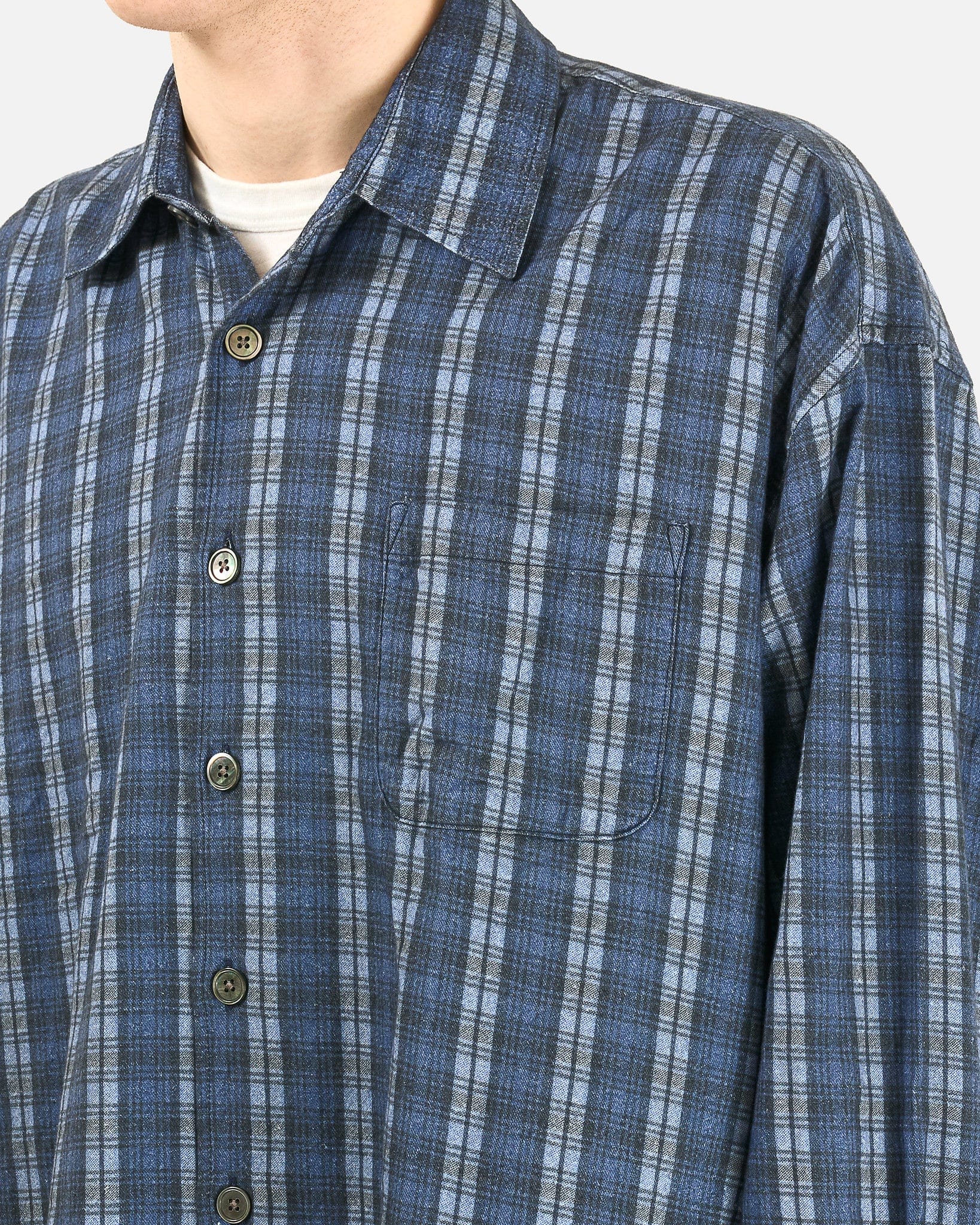 Our Legacy Men's Shirts Borrowed Shirt in Blue