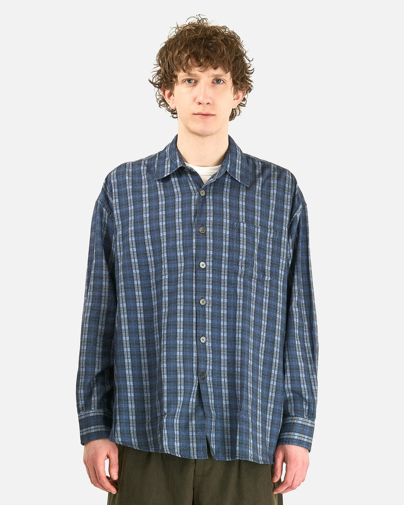 Our Legacy Men's Shirts Borrowed Shirt in Blue