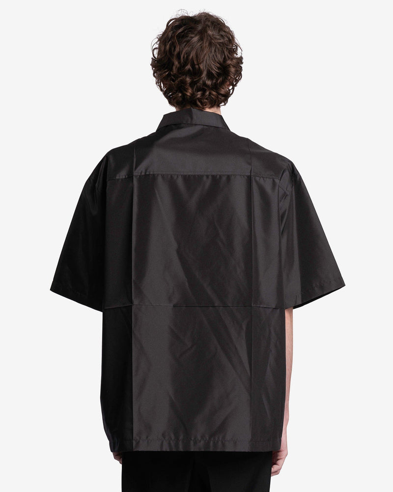 Jil Sander Men's Shirts Bowling Shirt in Black