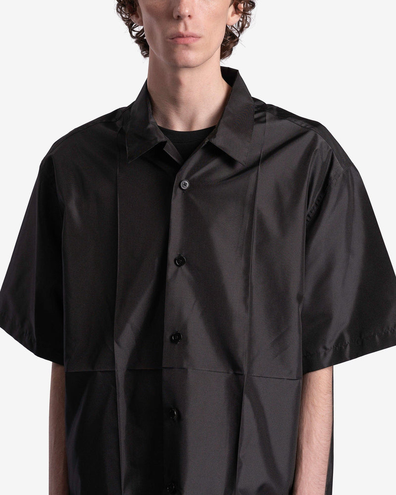 Jil Sander Men's Shirts Bowling Shirt in Black