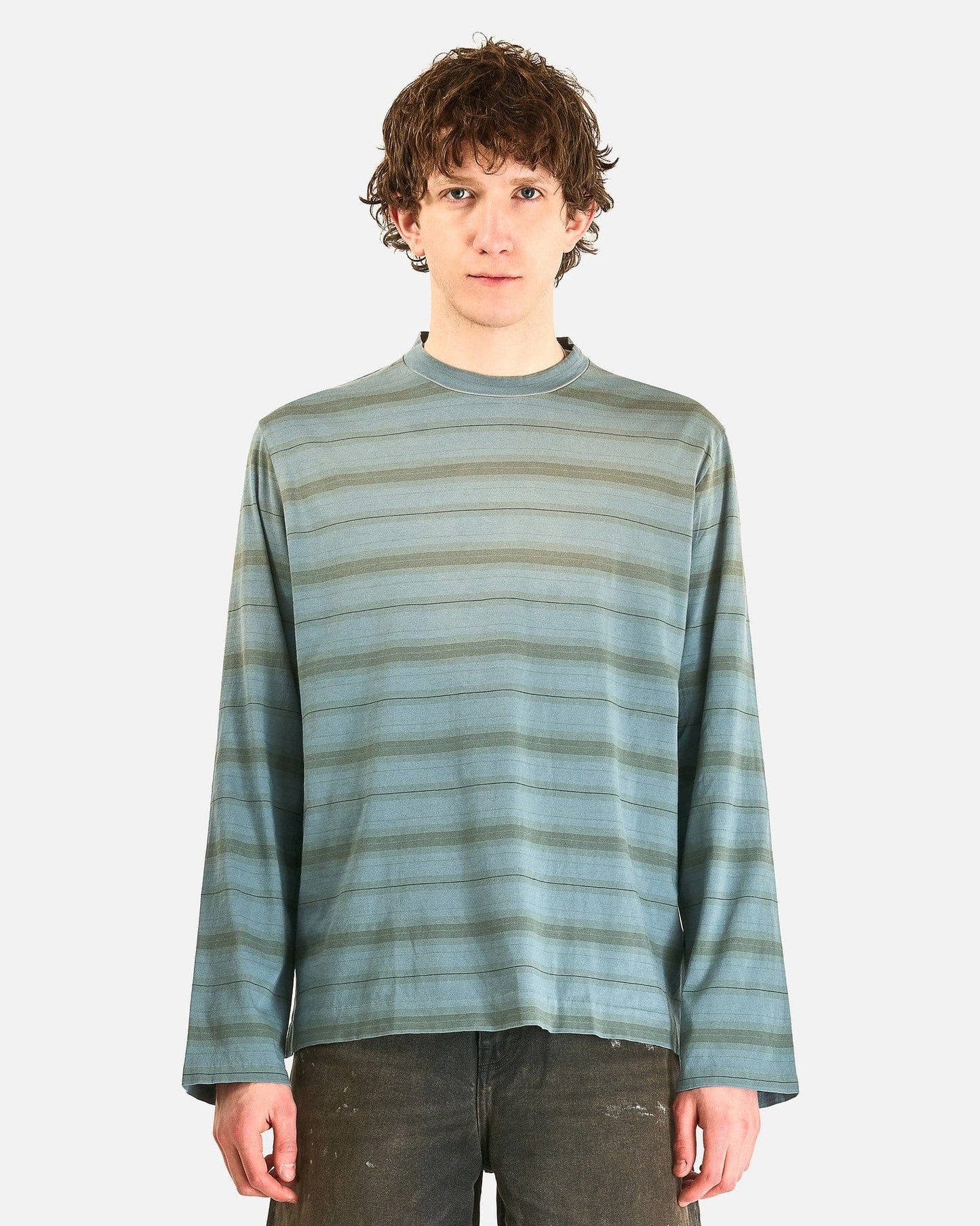 Our Legacy Men's Shirts Box Longsleeve in Ghost Stripe