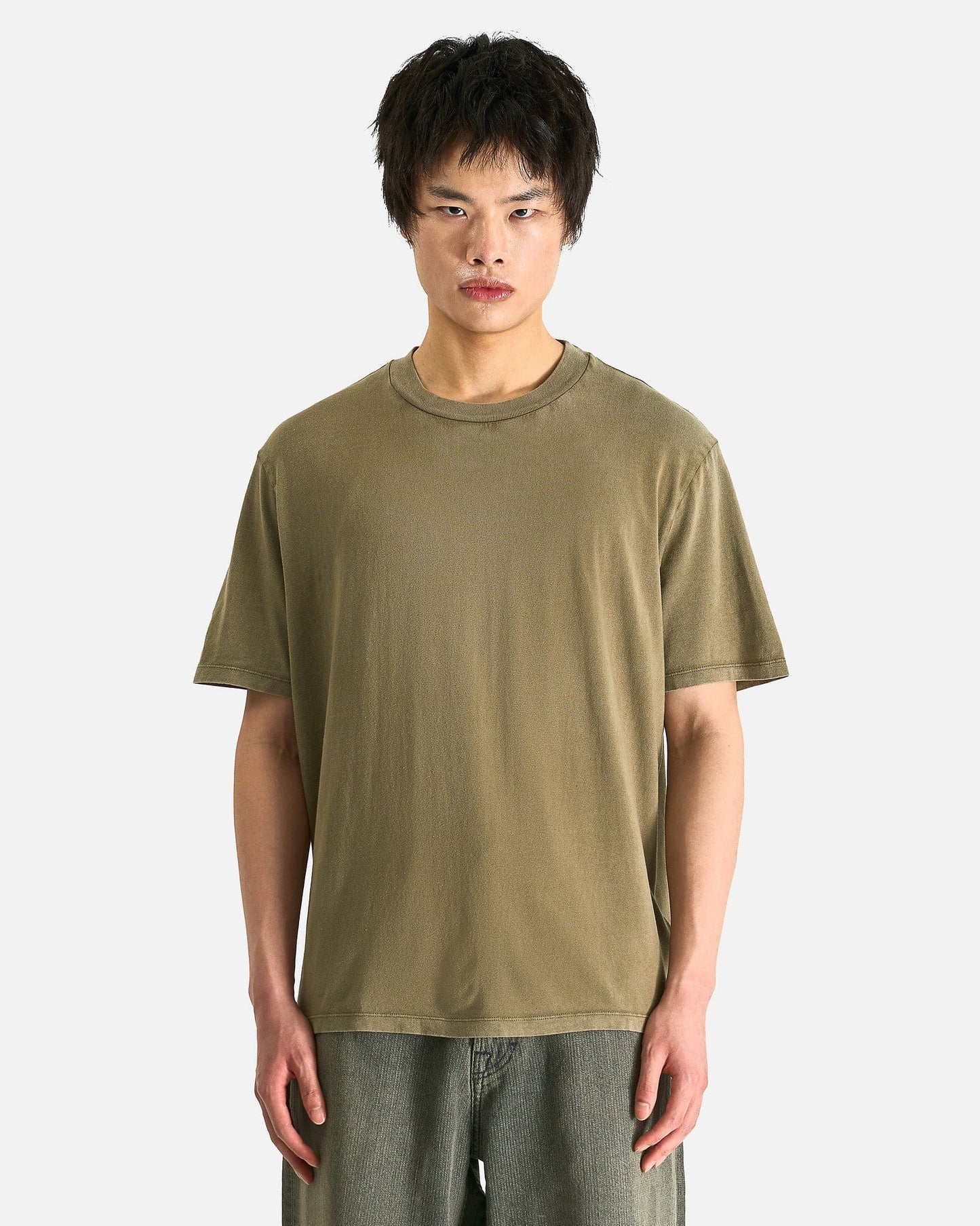Our Legacy Men's T-Shirts Box T-Shirt Cavalry Olive Legacy Jersey