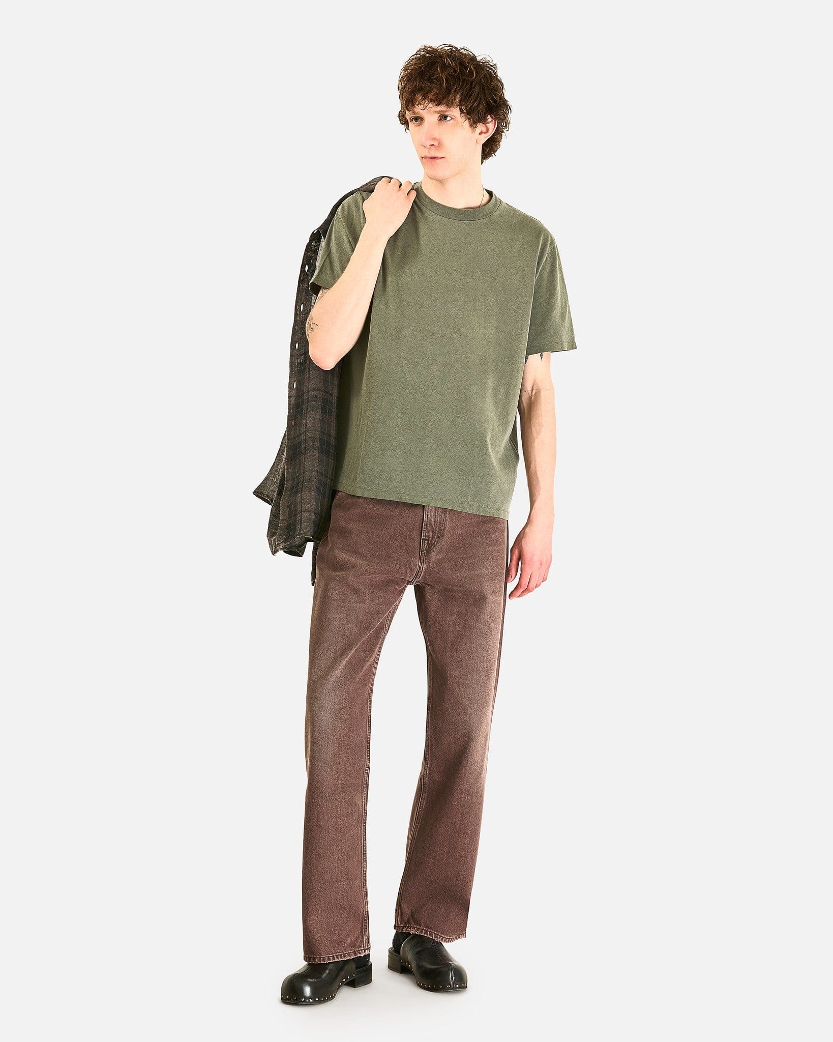 Our Legacy Men's T-shirts Box T-Shirt in Olive