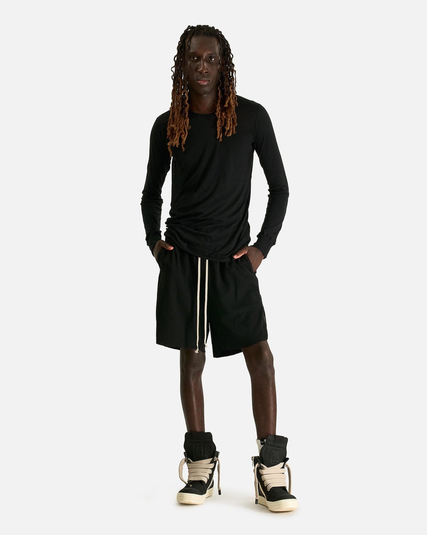 Rick Owens Men's Shorts Boxers in Black