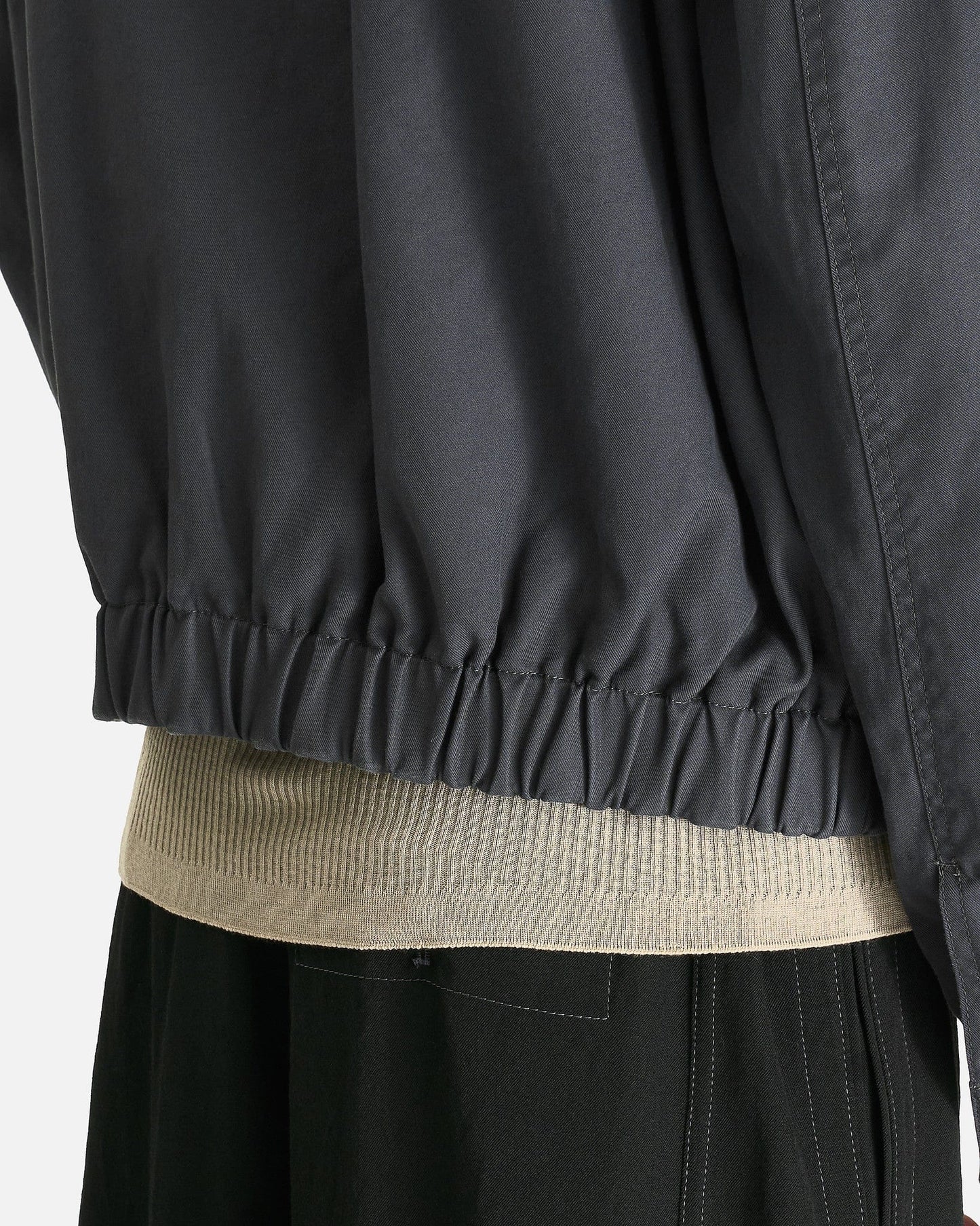 LEMAIRE Men's Tops Boxy Blouson in Graphite Blue