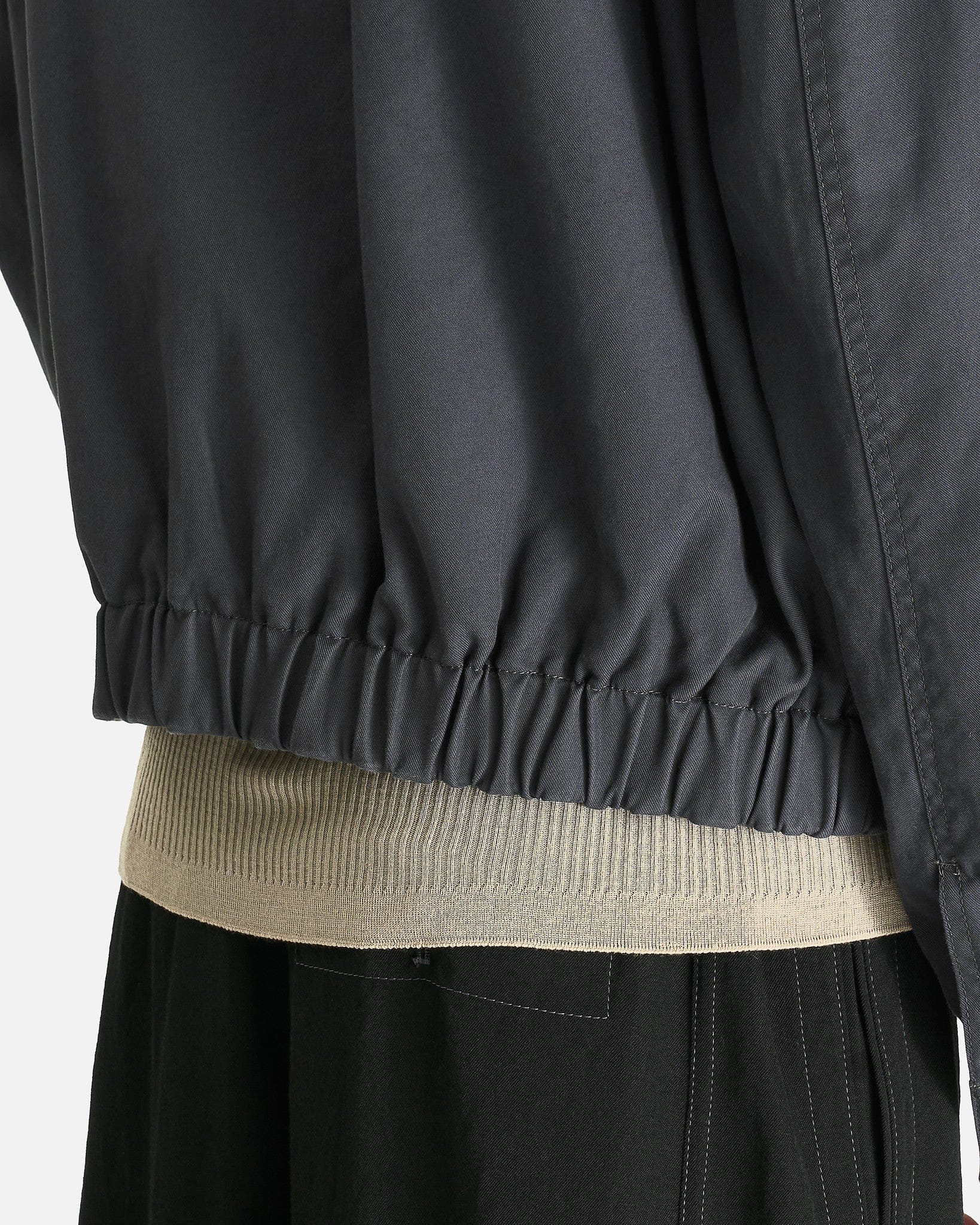 LEMAIRE Men's Tops Boxy Blouson in Graphite Blue