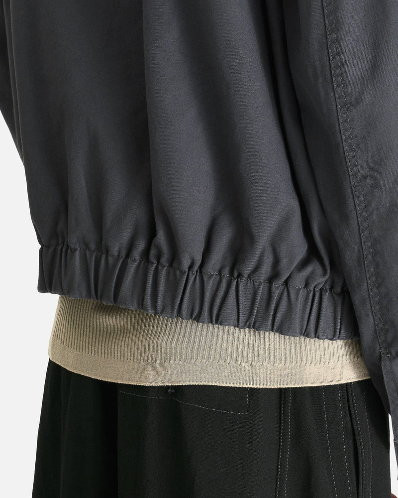 LEMAIRE Men's Tops Boxy Blouson in Graphite Blue