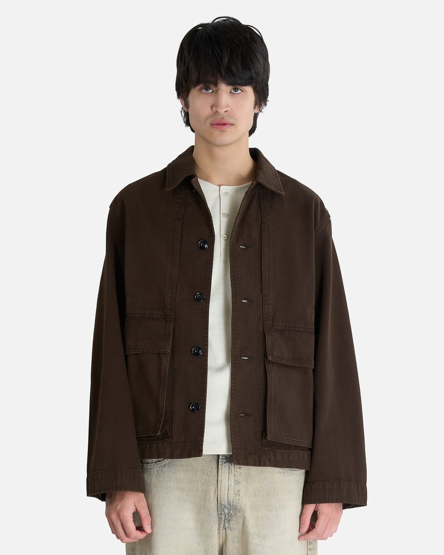 LEMAIRE Men's Jackets Boxy Jacket in Ristretto
