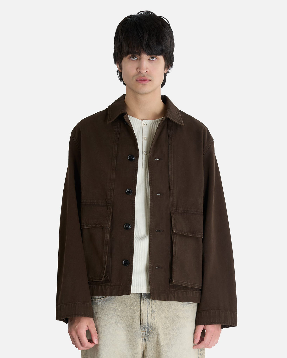 LEMAIRE Men's Jackets Boxy Jacket in Ristretto