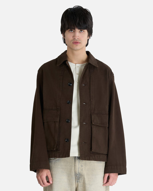 LEMAIRE Men's Jackets Boxy Jacket in Ristretto