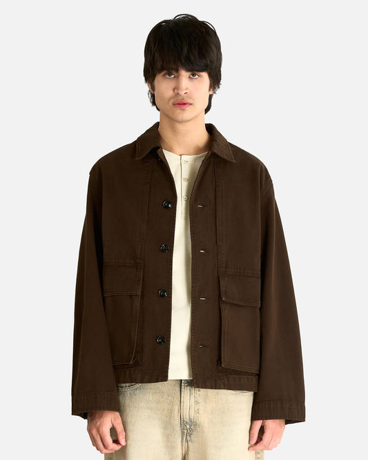 LEMAIRE Men's Jackets Boxy Jacket in Ristretto