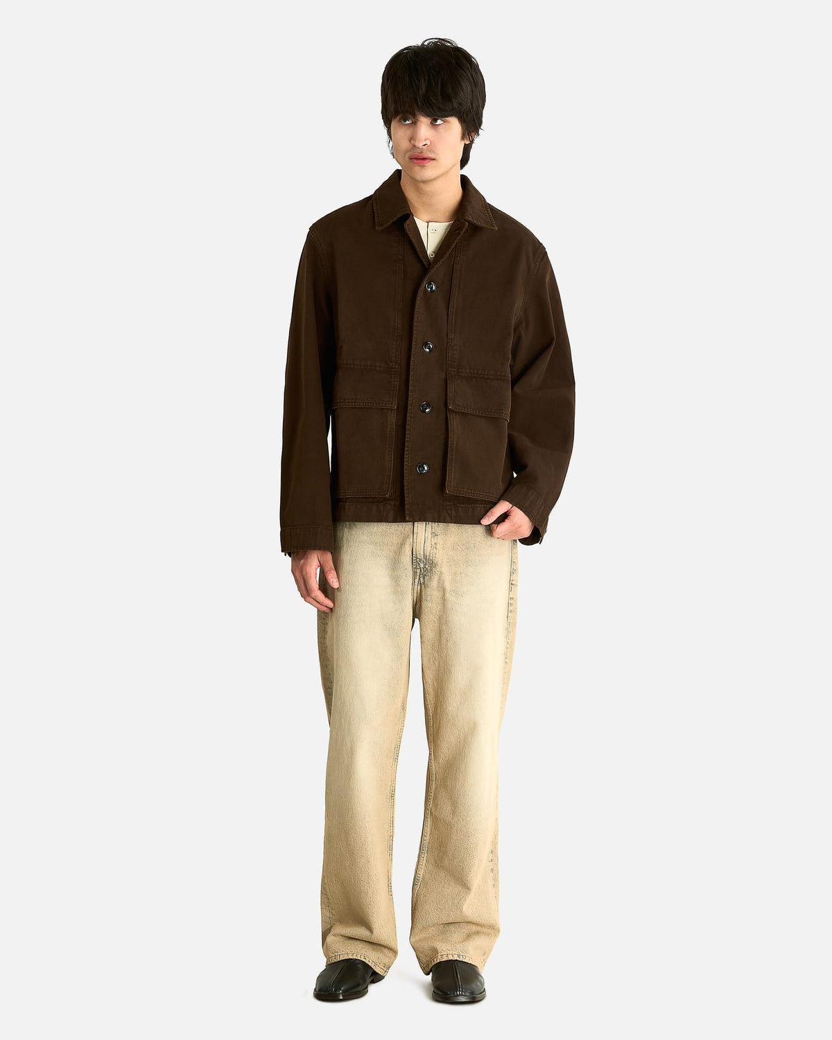 LEMAIRE Men's Jackets Boxy Jacket in Ristretto