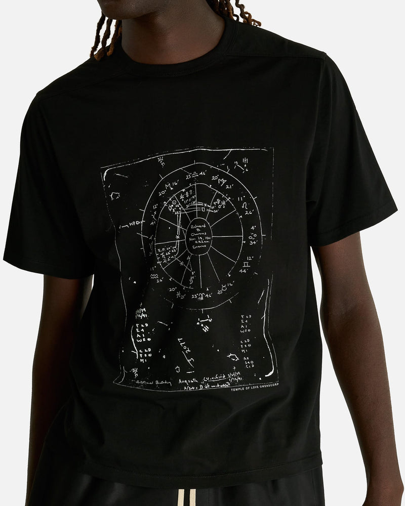 Rick Owens Men's T-shirts Brad T in Black/Milk