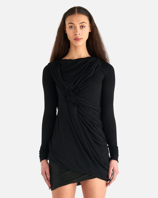 Rick Owens Lilies Women T-Shirts Branch Top in Black