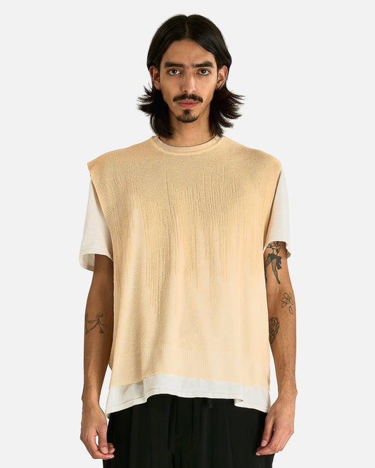 Homme Plissé Issey Miyake Men Sweaters OS Brush Close-Up Knit in Beige