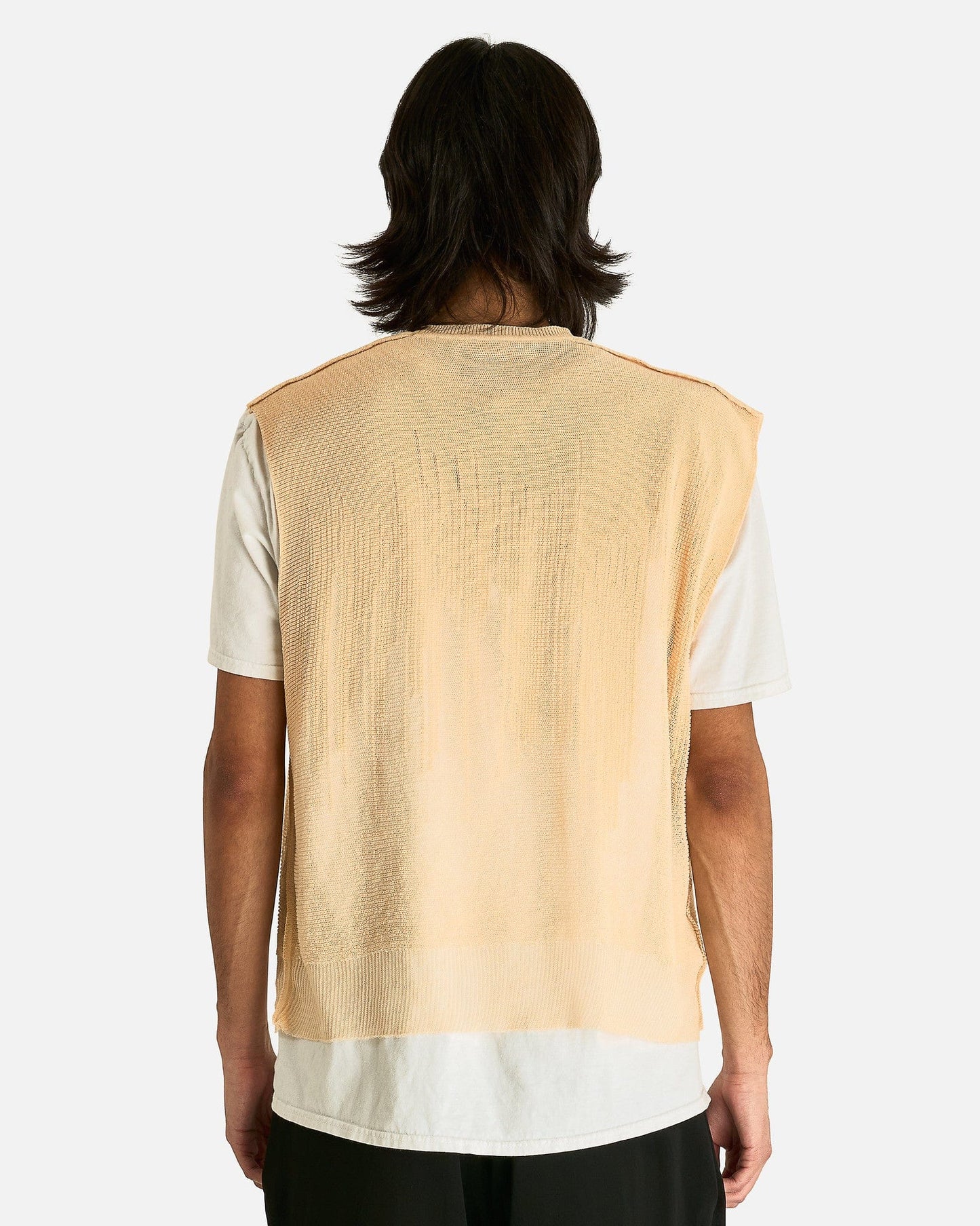 Homme Plissé Issey Miyake Men Sweaters OS Brush Close-Up Knit in Beige