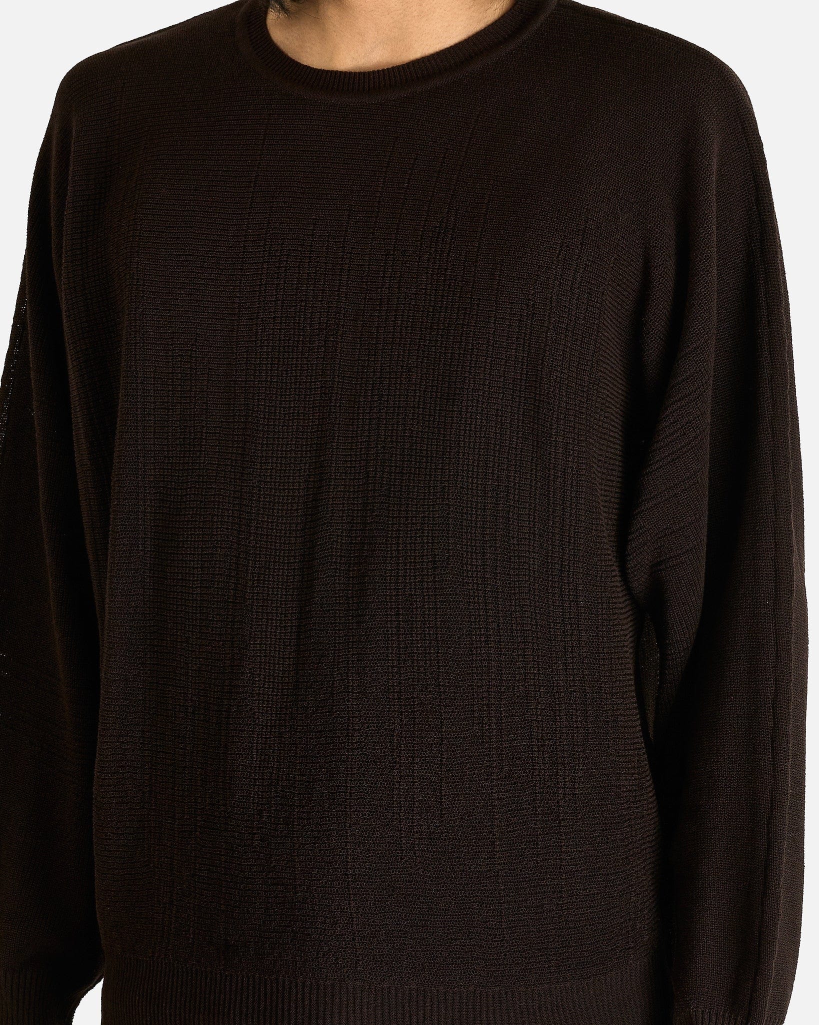 Homme Plissé Issey Miyake Men Sweaters OS Brush Close-Up Knit in Black
