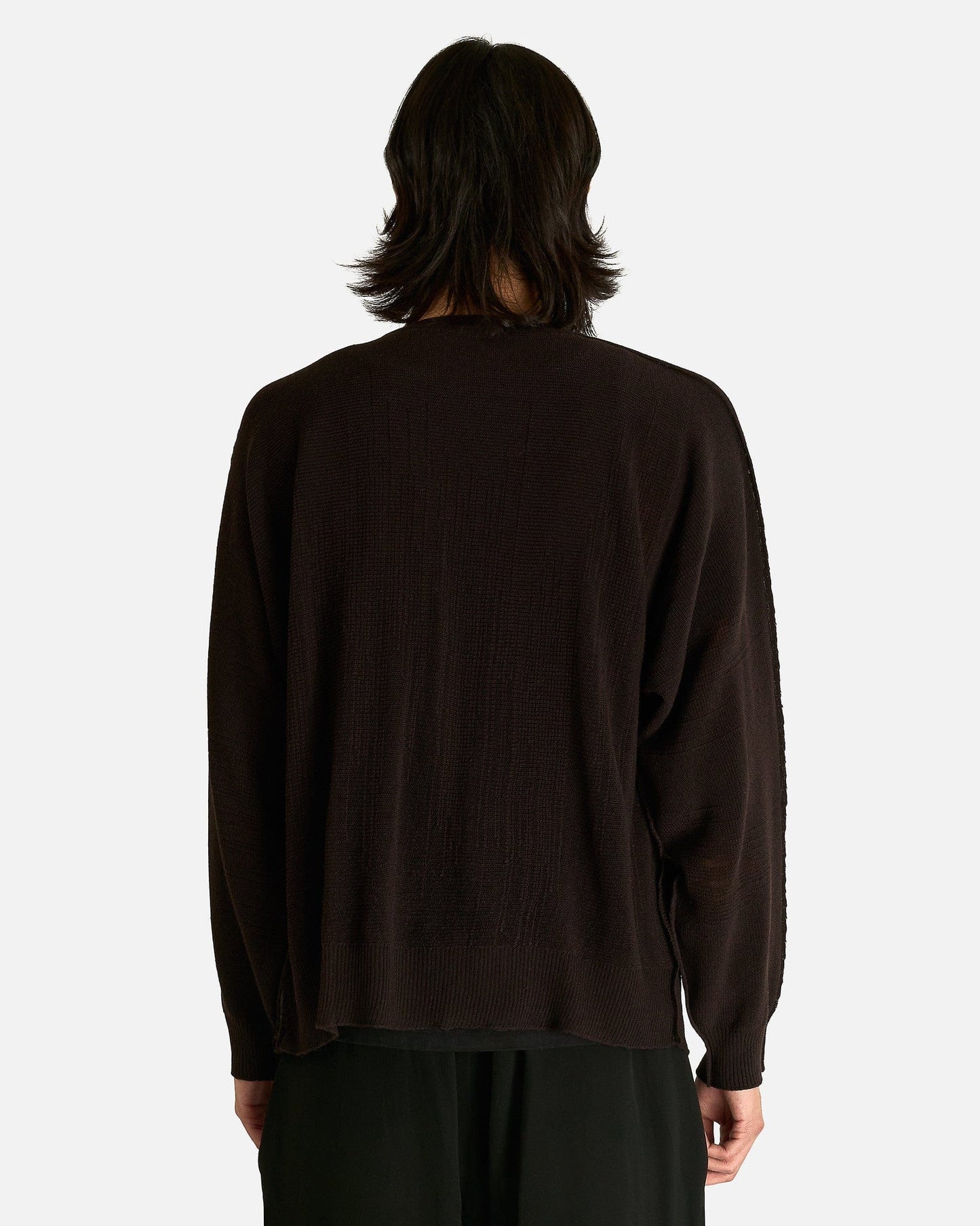Homme Plissé Issey Miyake Men Sweaters OS Brush Close-Up Knit in Black