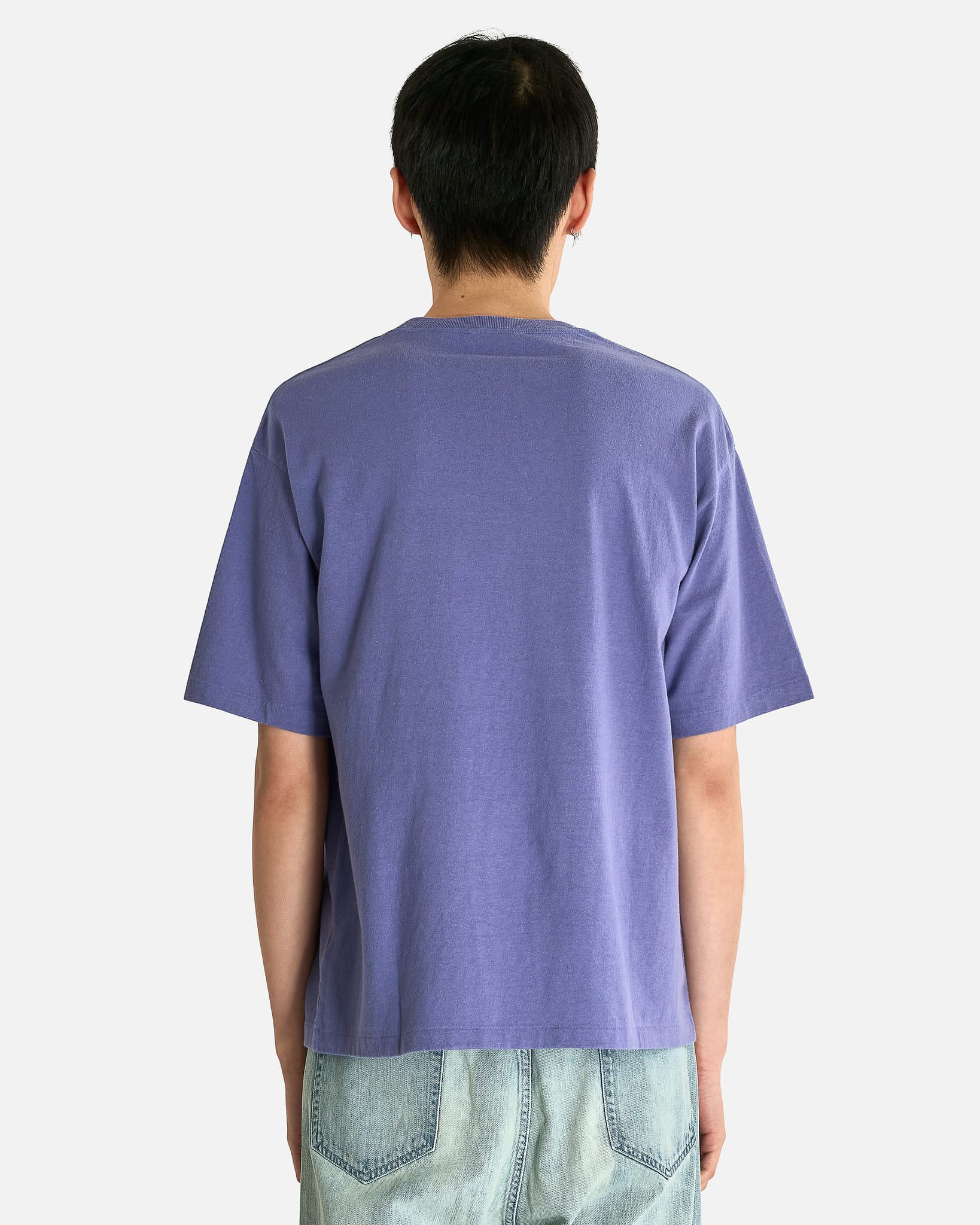 Brushed Organic Cotton Jersey Tee in Light Purple – SVRN