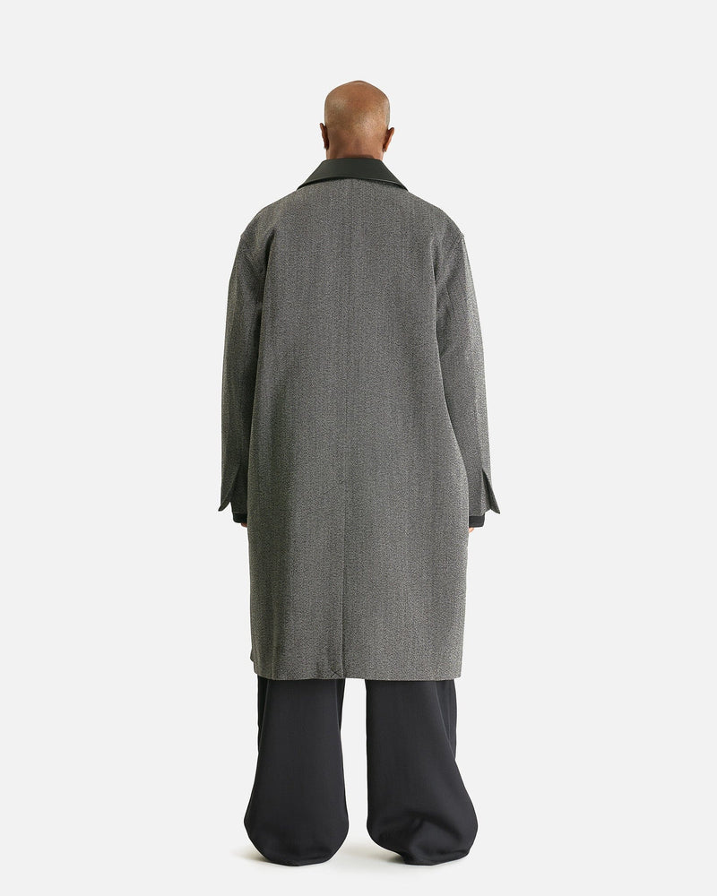 Studio Nicholson Men's Coat Bryn Coat in Black/White